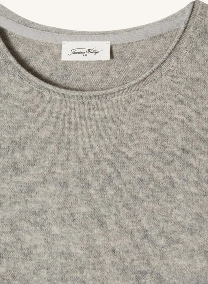 American Vintage - Ducksbay Wolle und Kaschmir Pullover | Heather grey