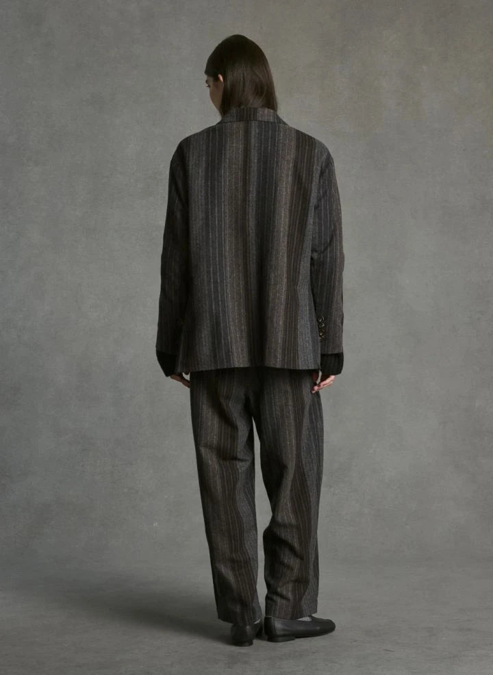 Hod - Karaba Gestreifter Blazer | Mavi