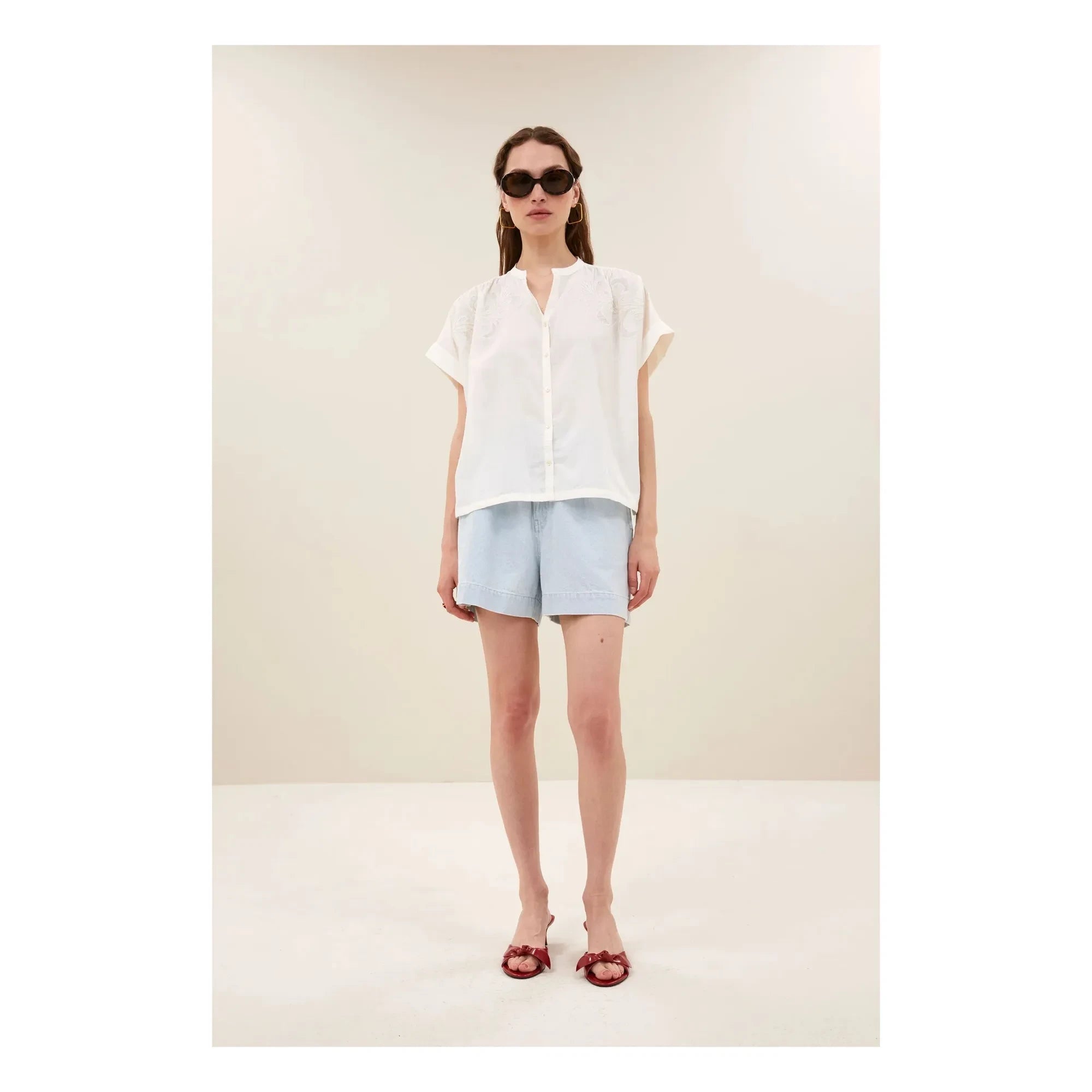 By Bar - Ally Bio-Baumwollbluse | Weiß