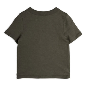 Mini Rodini - Seagull T-Shirt Bio-Baumwolle | Schwarz