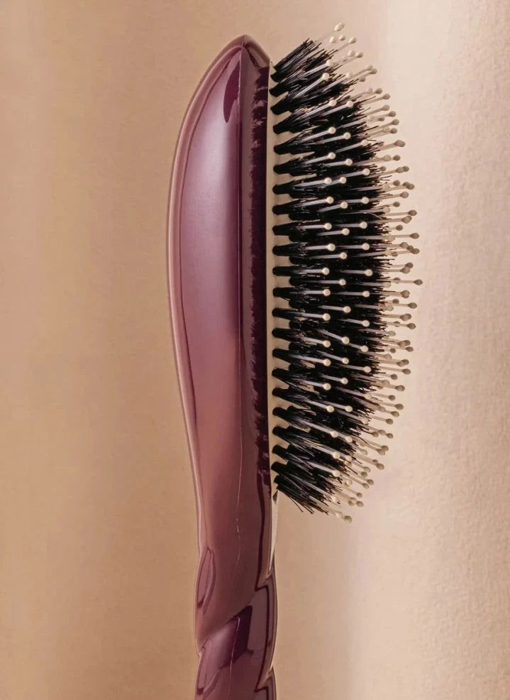 La Bonne Brosse - „L'Indispensable Douceur“ Haarbürste Nr. 03 - Empfindliche Kopfhaut | Aubergine