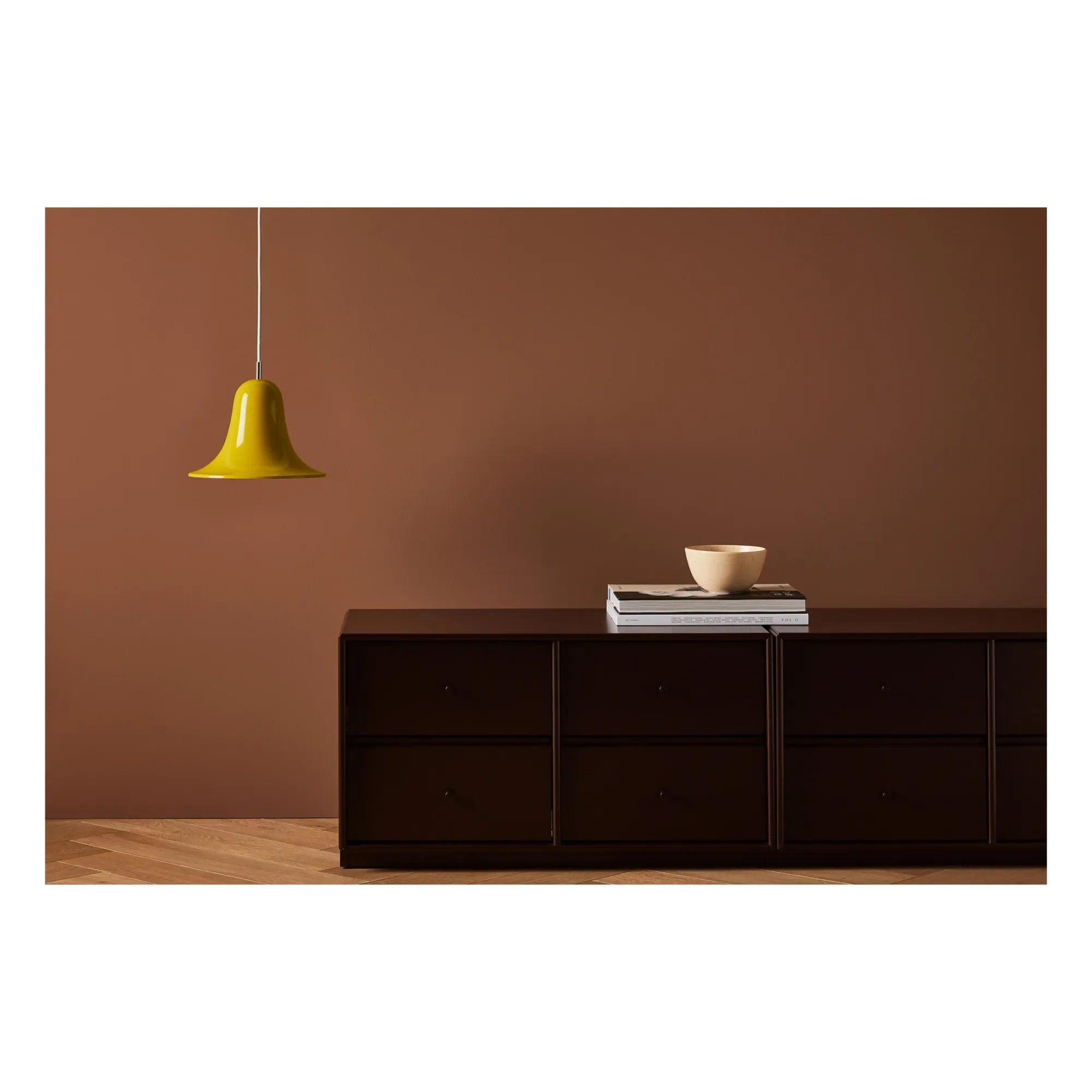 Verpan - Pantop Pendelleuchte | Senf