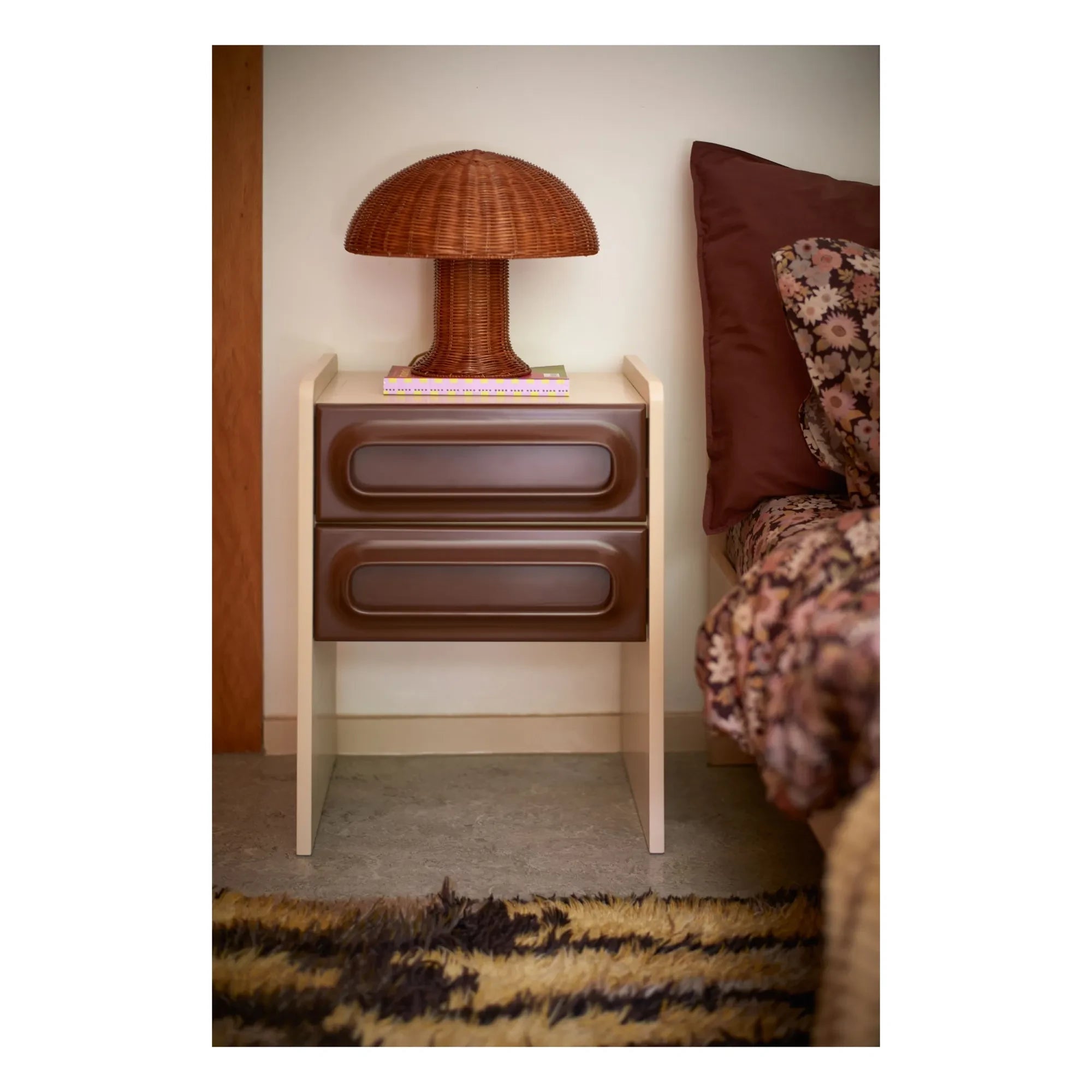 HKliving - Geflochtene Tischlampe