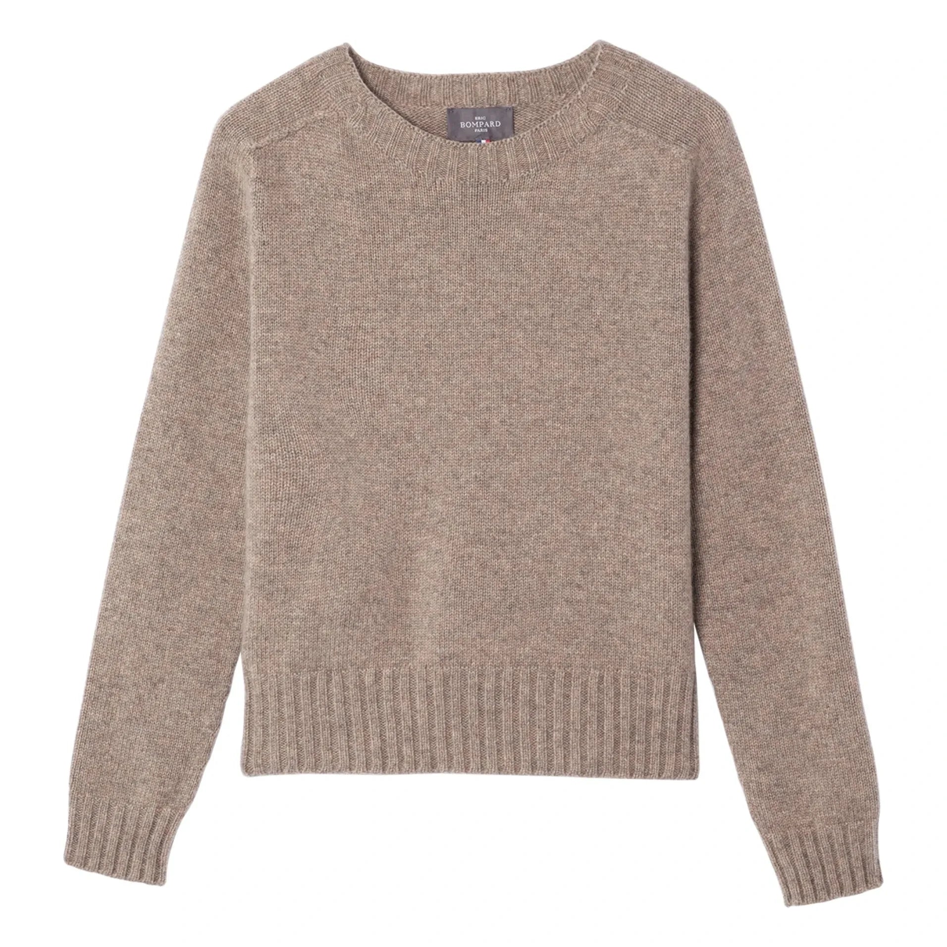 Bompard - Rundhals-Pullover Hammerärmel Kaschmir | Beige