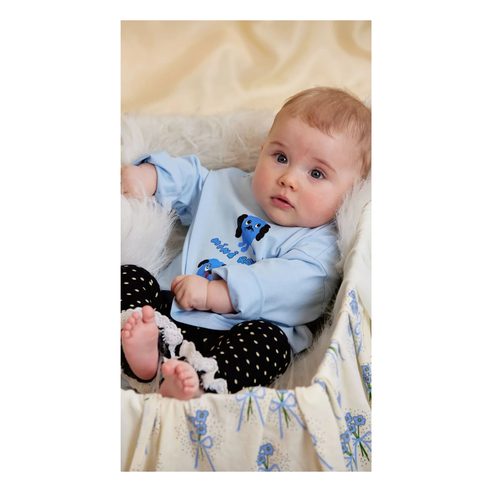 Mini Rodini - Bio-Baumwoll-Erbsen-Leggings | Schwarz