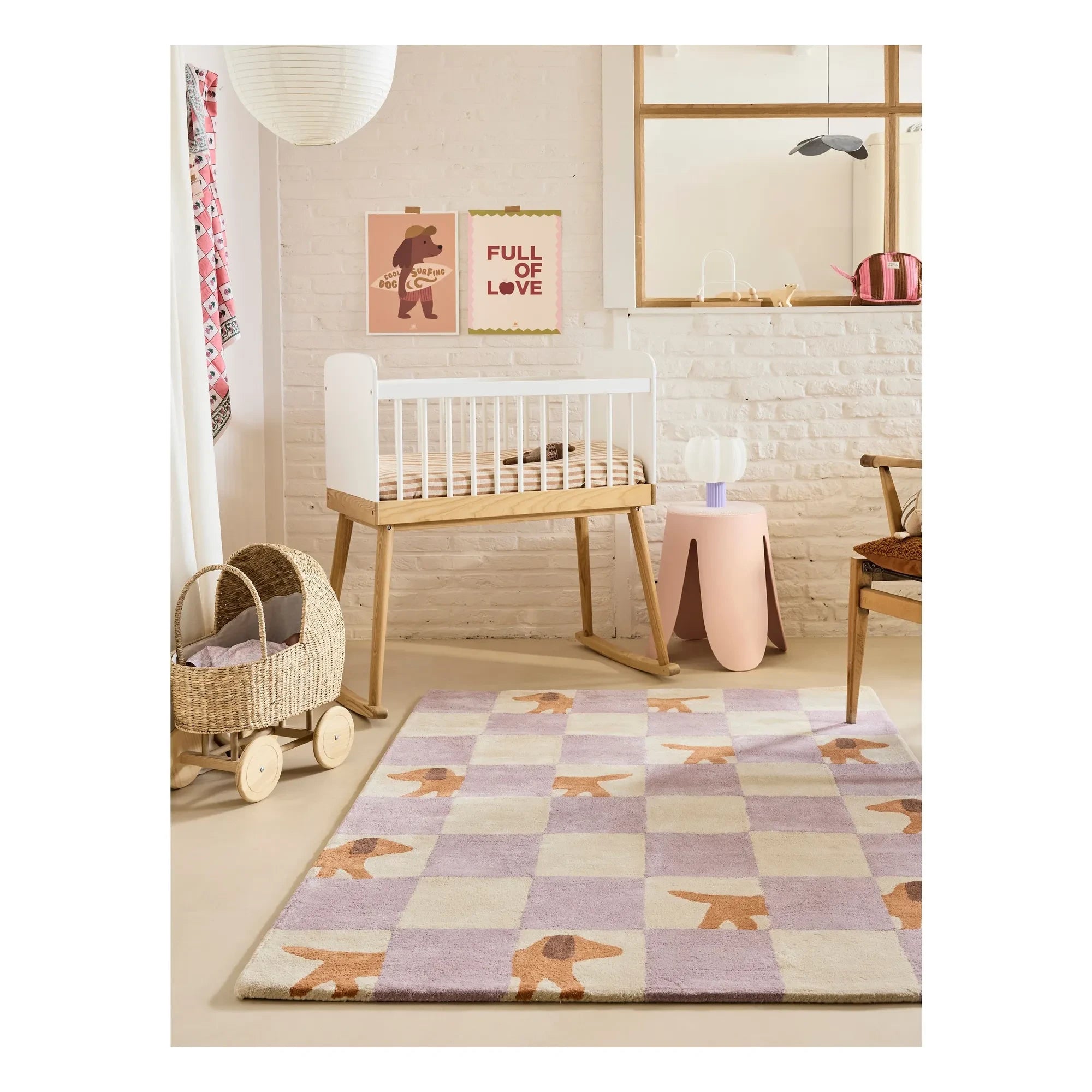 Bleuu-studio - Walter Damier Teppich | Lila