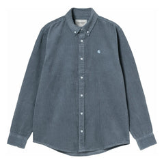 Carhartt WIP - Cordhemd Langarm Madison | Eisblau