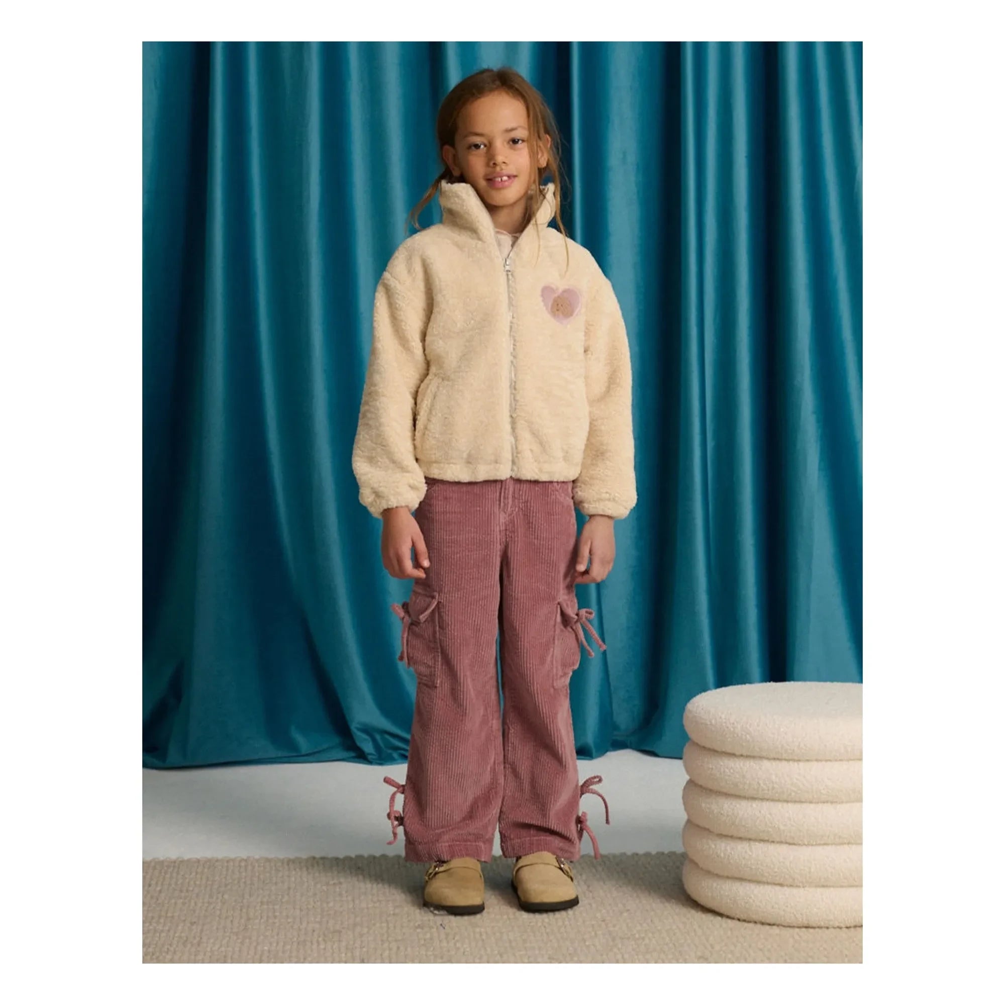 Gingersnaps - Paulina Kadife Kargo Pantolon | Pembe