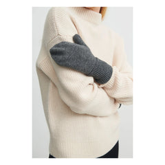 FUB – Fingerlose Wollhandschuhe – Damenkollektion | Grau