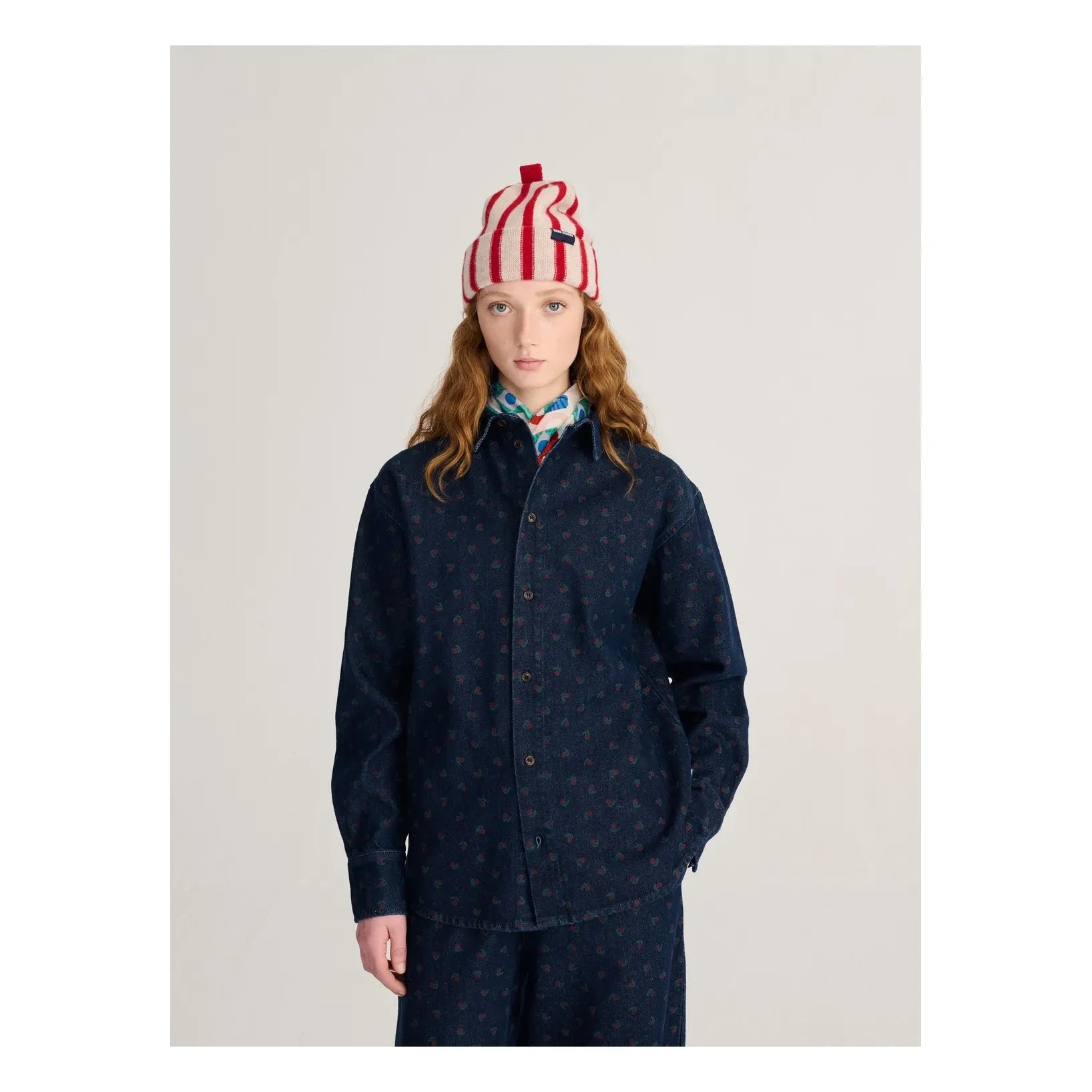 Bobo Choses – Swamp Whirl Bio-Baumwollhemd | Marineblau