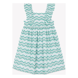 Tartine et Chocolat - Wellenmuster Kleid | Grün