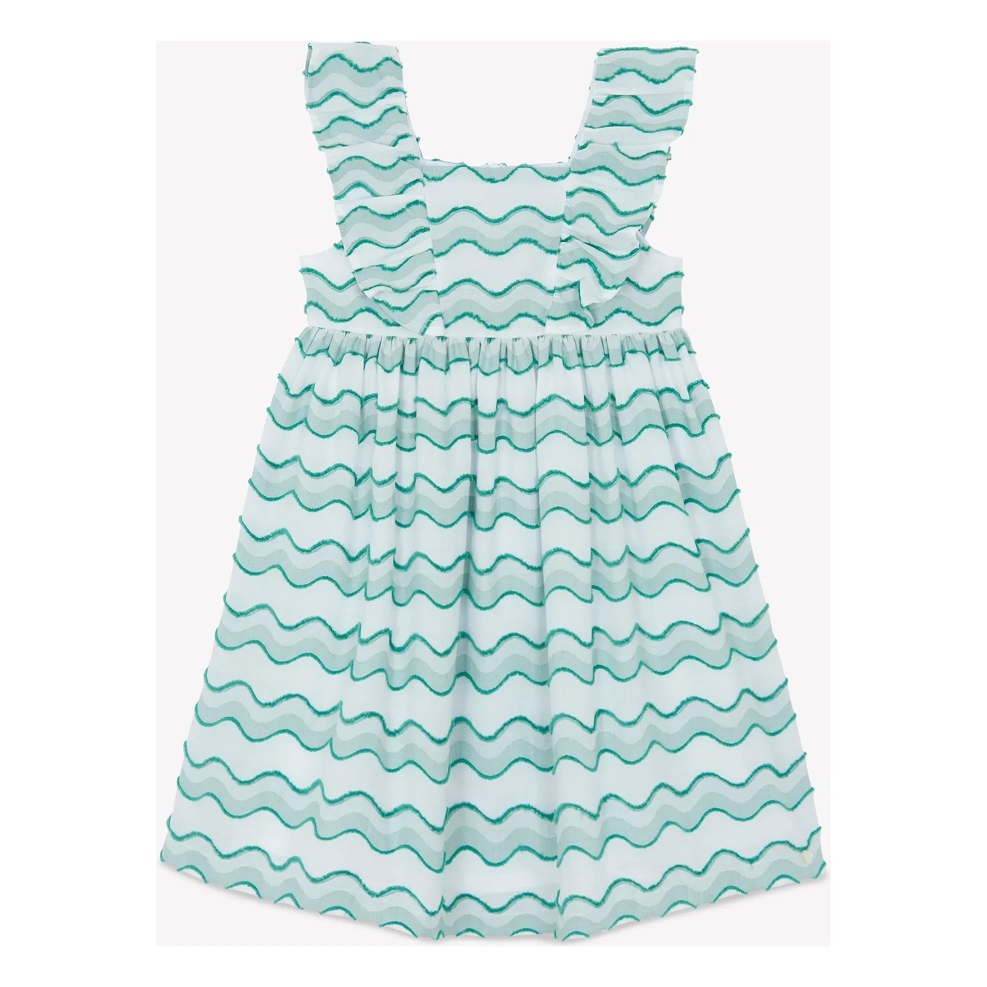 Tartine et Chocolat - Wellenmuster Kleid | Grün
