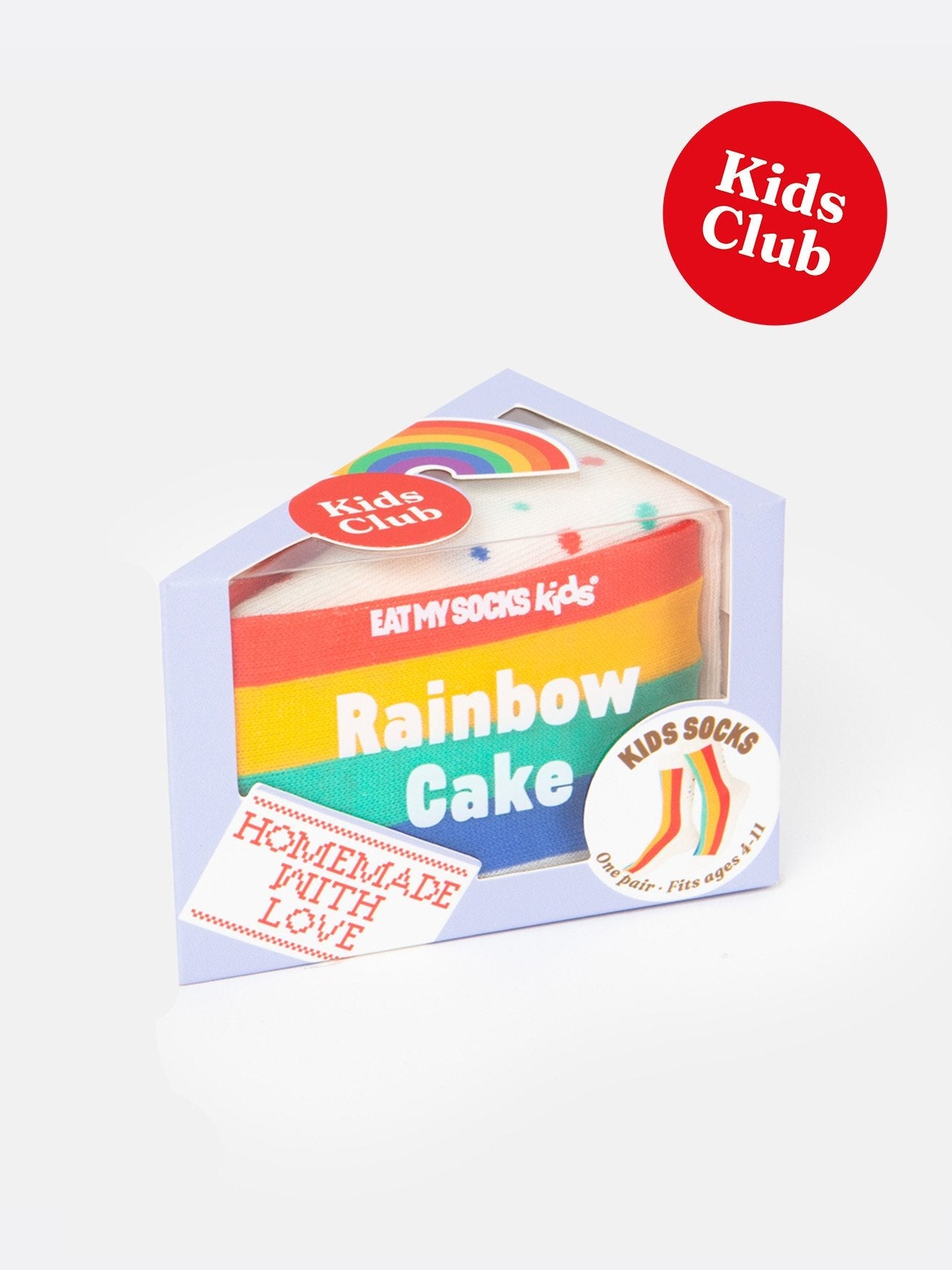 Eat My Socks - Kinder Regenbogenkuchen Socken