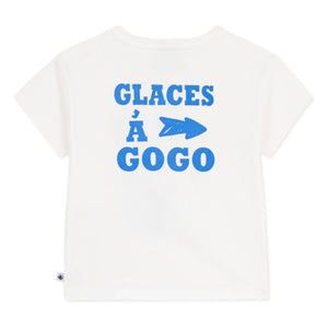 Petit Bateau – Bio-Baumwoll-Hund-T-Shirt | Weiß