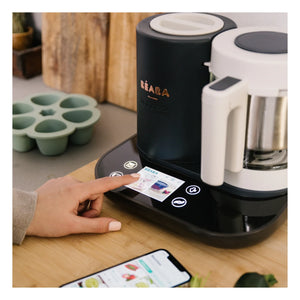 Béaba - BabyCook Smarte Küchenmaschine | Anthrazit