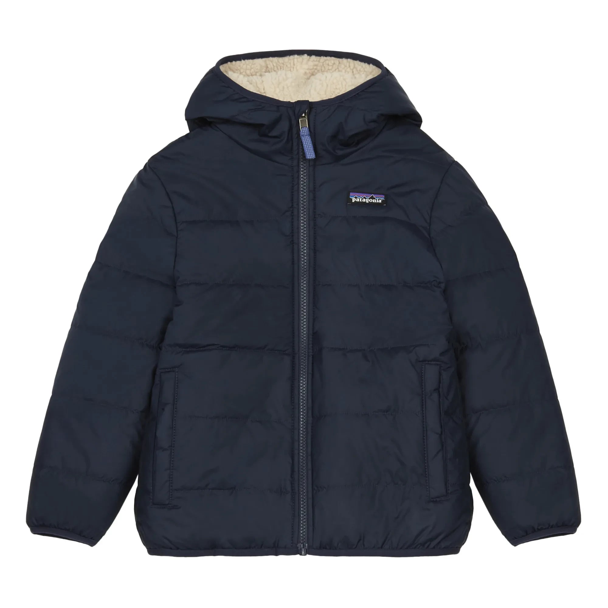 Patagonia – Wende-Fleecejacke aus recyceltem Polyester | Marineblau