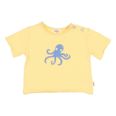Búho - Bio-Baumwoll-Oktopus-T-Shirt | Gelb