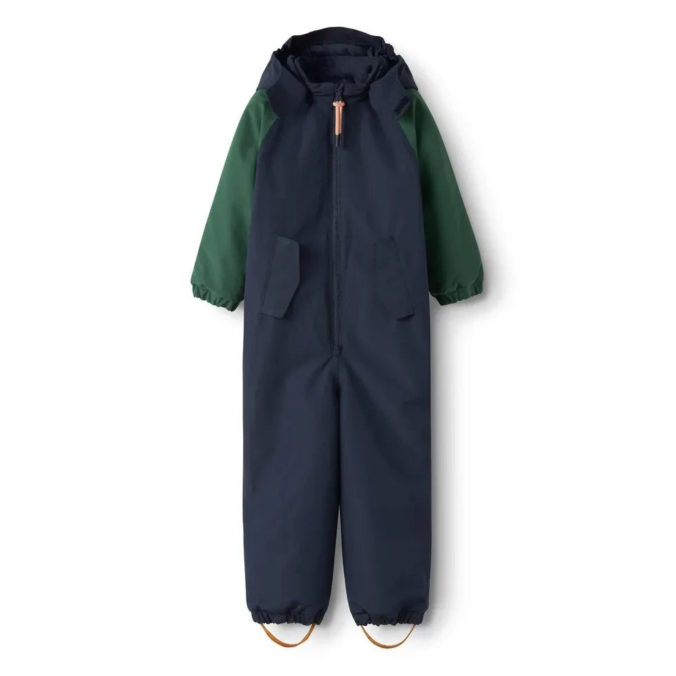 Liewood - Maddy Color-Block-Skioverall aus recycelten Fasern | Nachtblau