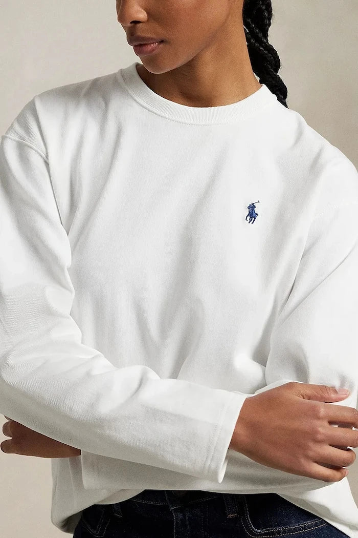 Polo Ralph Lauren Uzun Kollu Pamuklu Bluz