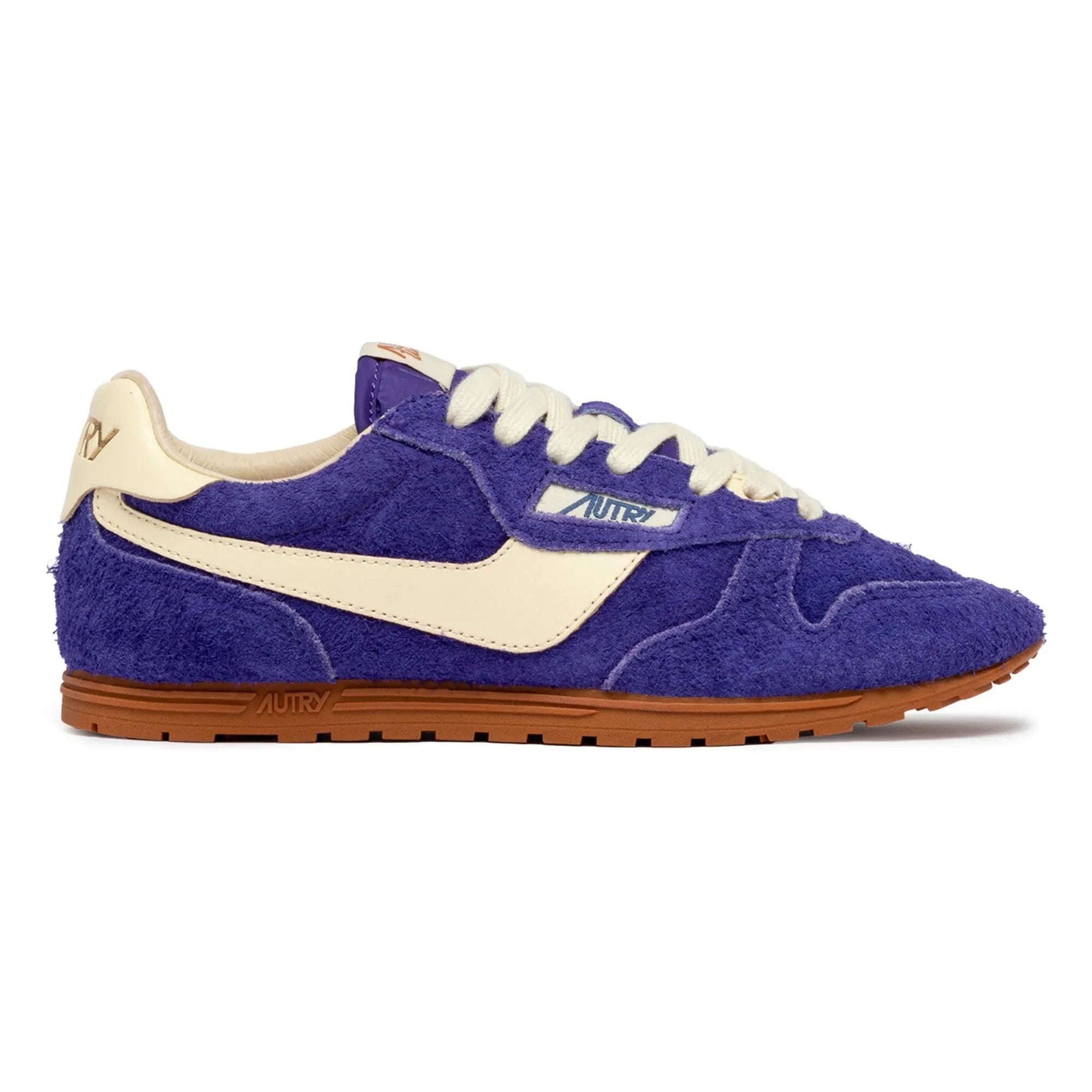 Autry - Windspin Low Zweifarbige Sneaker aus Wildleder und Leder | Lila