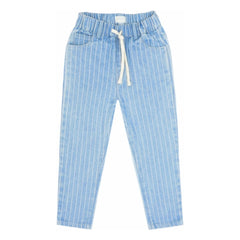 Jenest - Bio-Baumwoll gestreifte Jeans | Blau