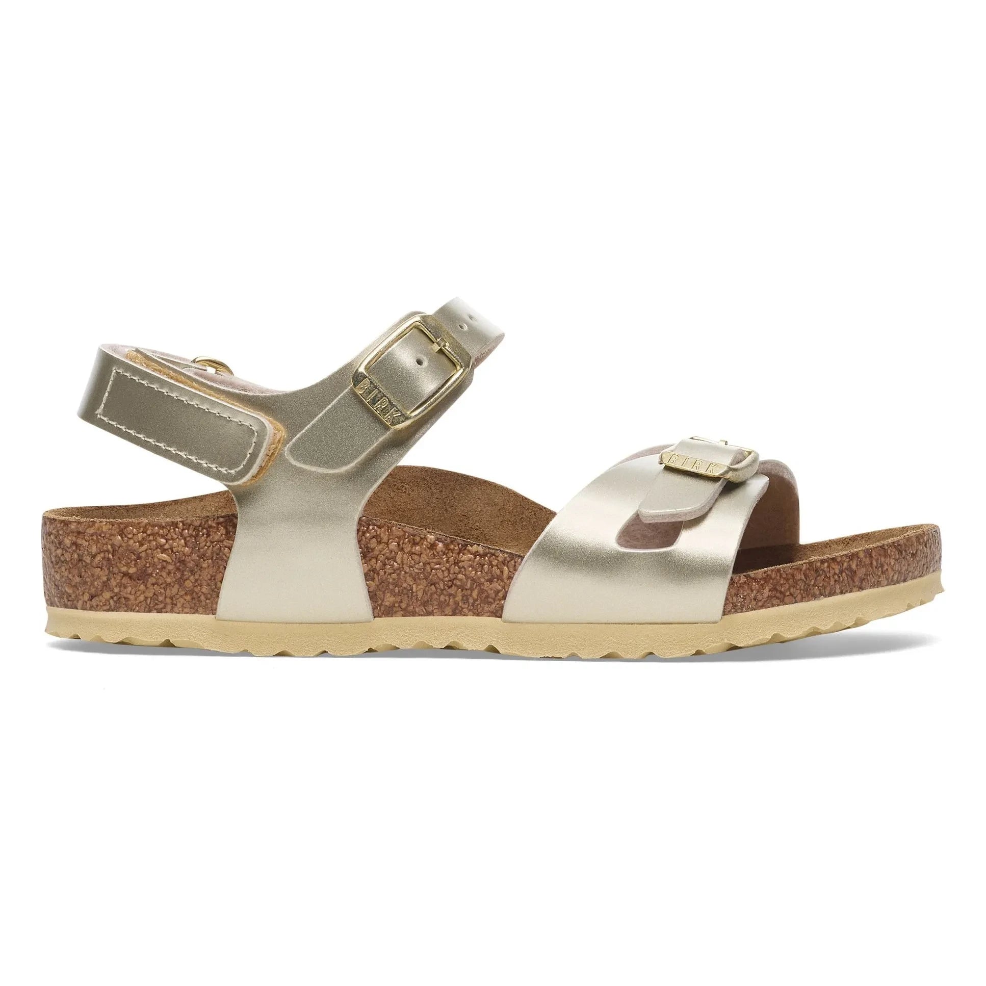 BIRKENSTOCK - Rio AS Kids Birko-Flor Kız Sandaletleri | Altın