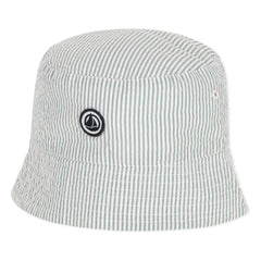 Petit Bateau – Ringel-Bob-Hut aus Bio-Baumwolle | Grün