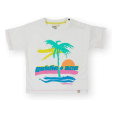 Goldie + Ace – Palm T-Shirt | Elfenbein