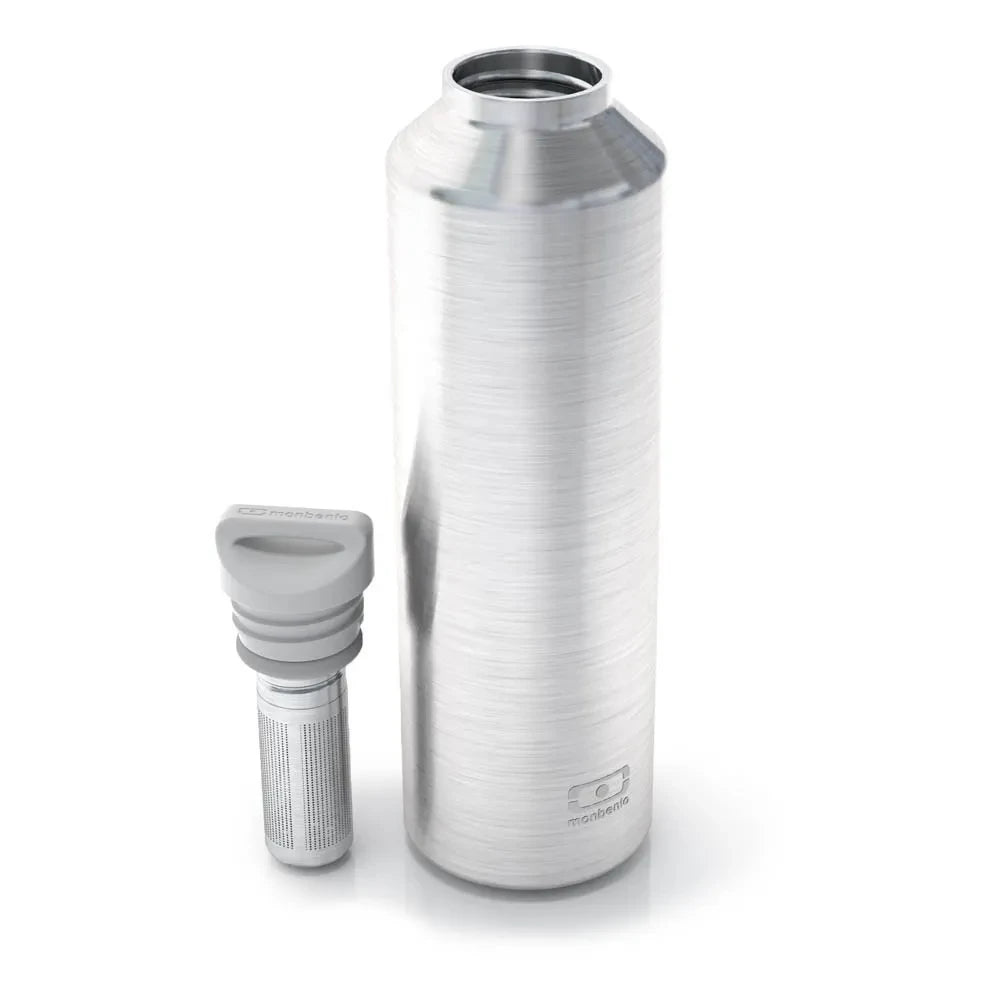 Monbento - MB Edelstahl Thermosflasche | Silber