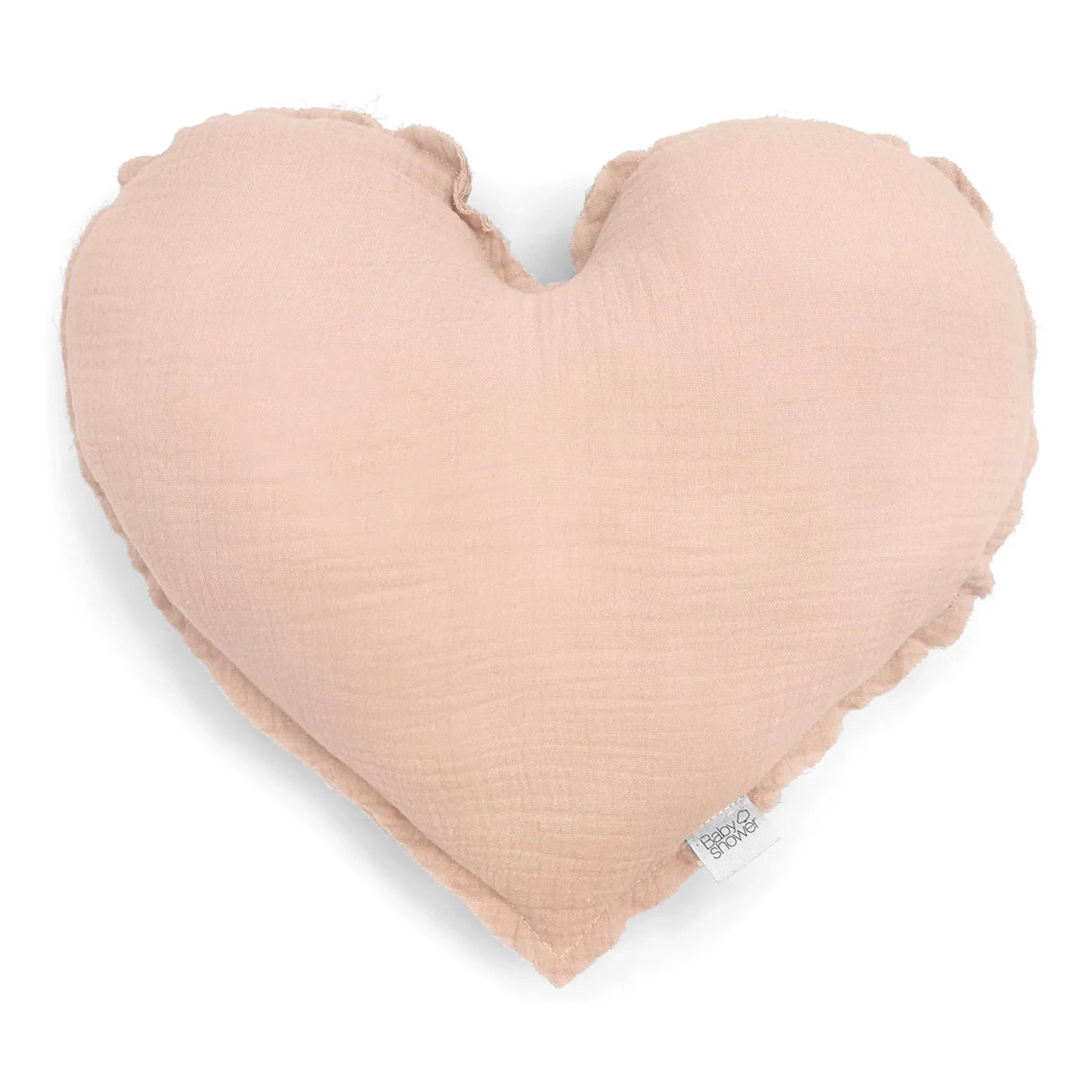 Babyshower - Herz-Kissen | Hellrosa