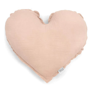 Babyshower - Herz-Kissen | Hellrosa