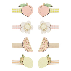 Mimi & Lula - 8er-Pack Mini-Pfirsich-Spangen | Gelb