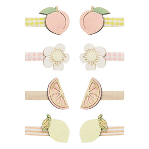 Mimi & Lula - 8er-Pack Mini-Pfirsich-Spangen | Gelb