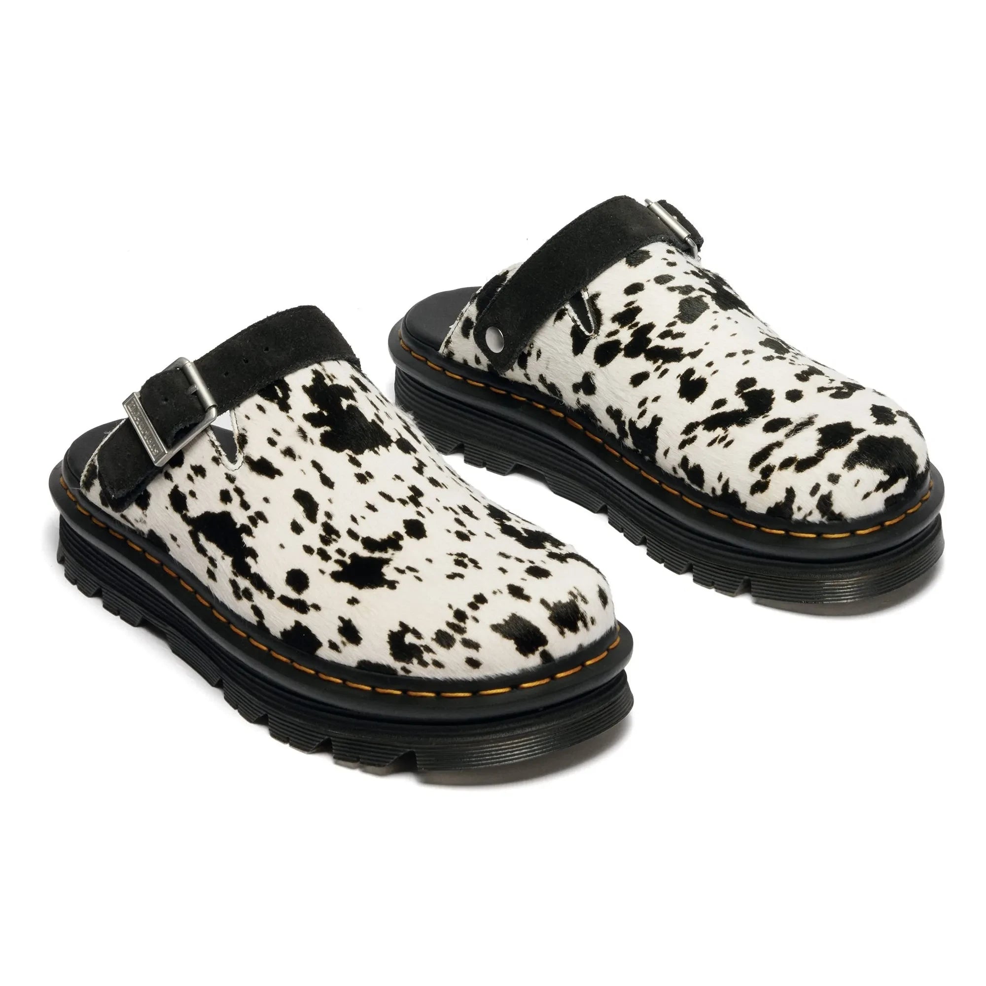 Dr Martens - Zebzag Dalmatian Pantoletten | Weiß