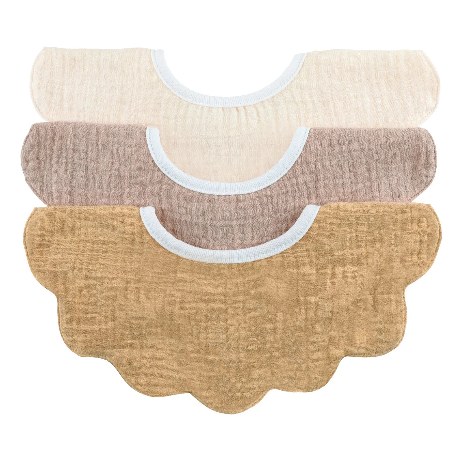 Soft Spot - Bloom Petal Organik Pamuklu Mama Önlükleri - 3'lü Set