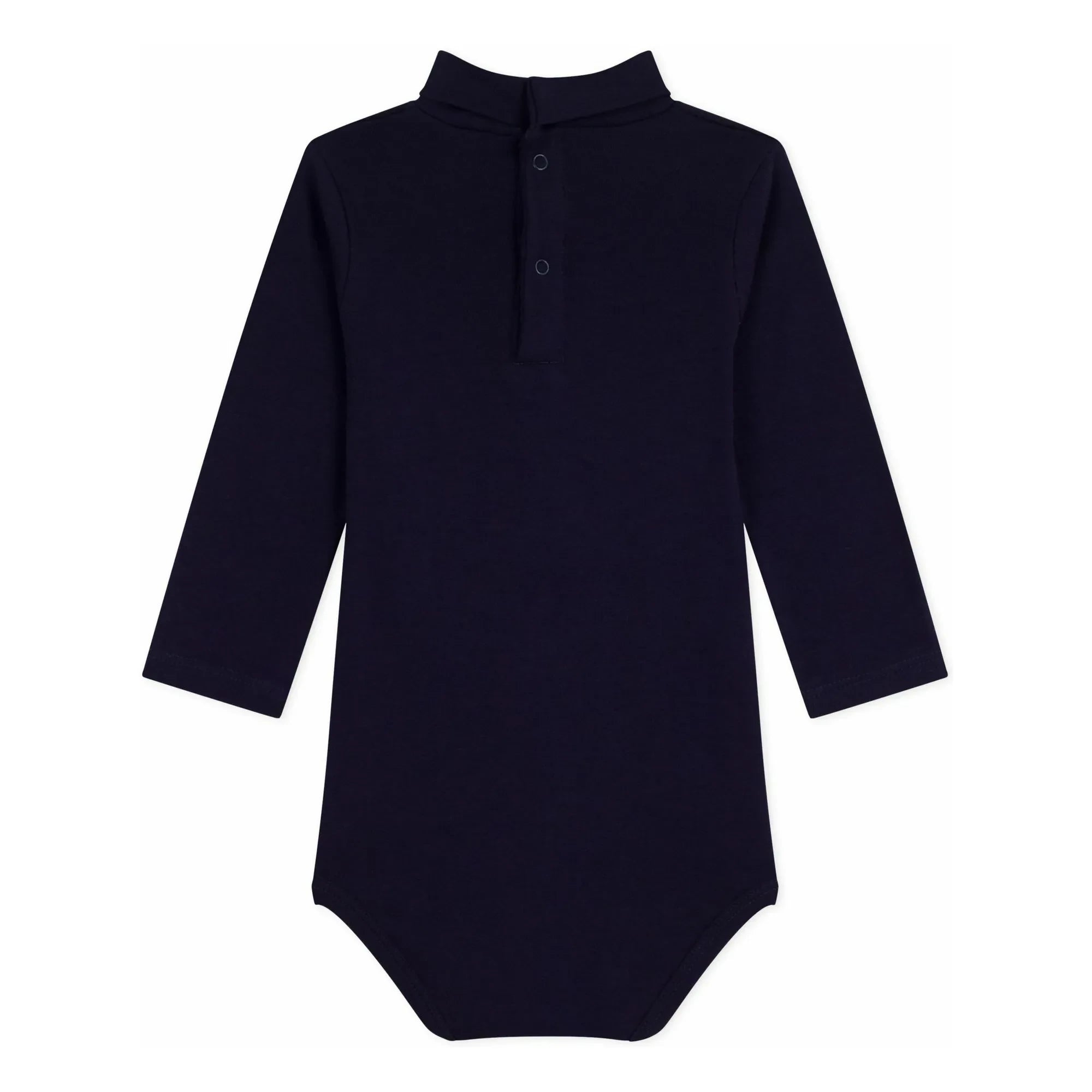 Petit Bateau – Body mit Rollkragen aus Bio-Baumwolle | Nachtblau