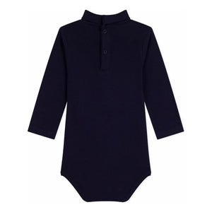 Petit Bateau – Body mit Rollkragen aus Bio-Baumwolle | Nachtblau