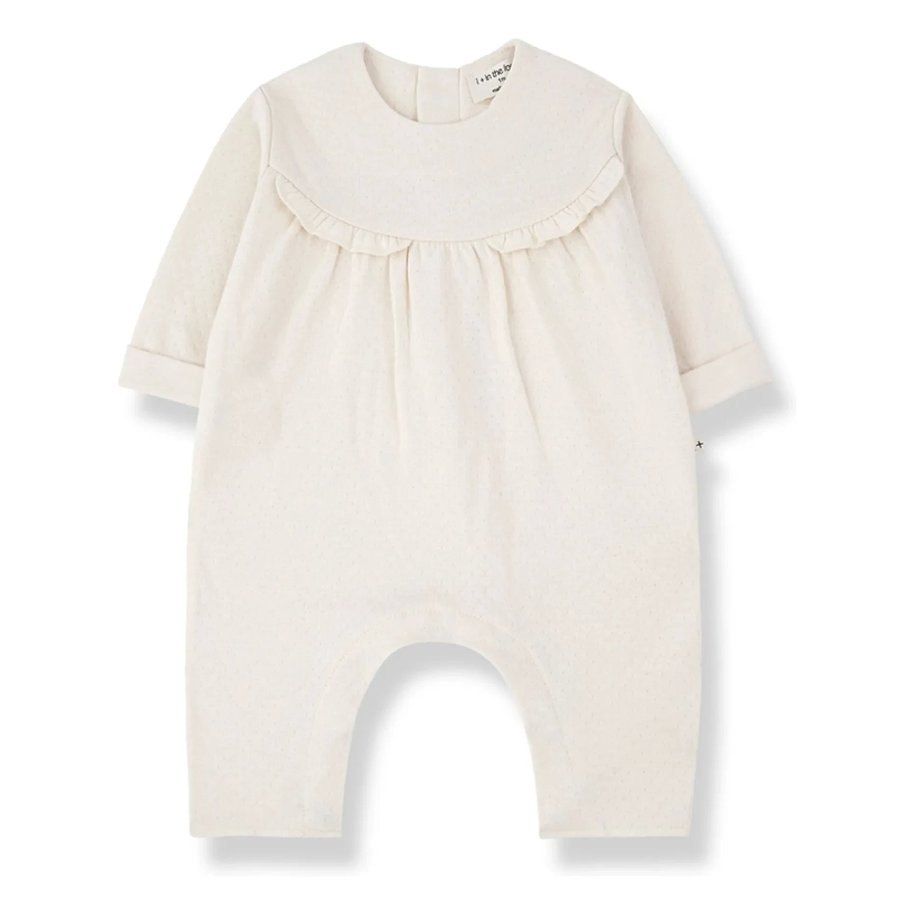 1+ in the family - Pointelle Strampler Margot | Ecru