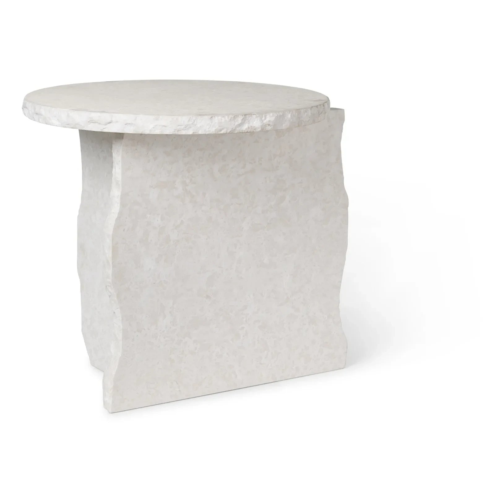 Ferm Living - Mineral Bianco Curia Marmor Beistelltisch | Weiß