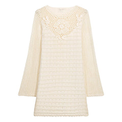 Louise Misha - Eleonora Baumwollkleid | Creme