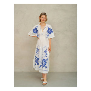 M.A.B.E. - Laney Besticktes Kleid | Blau