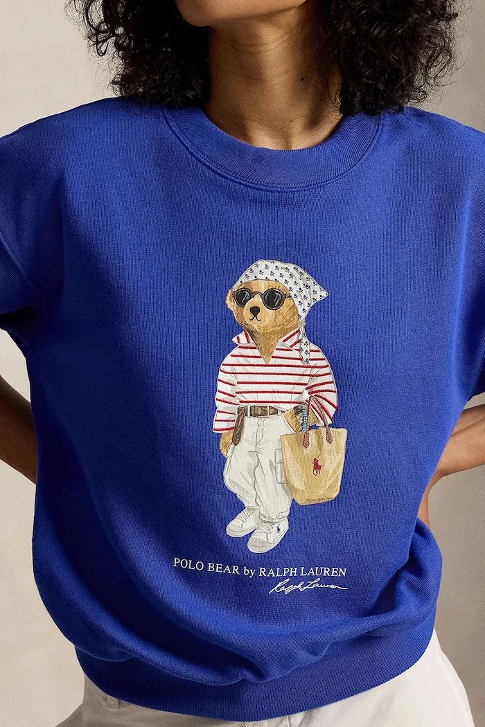 Polo Ralph Lauren kadın pamuklu sweatshirt ISLAND FLC-KNT-SWEATSHIRT