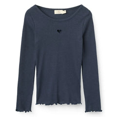 Copenhagen Colors - Modal-Herz-T-Shirt | Dunkelblau