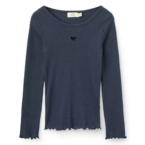 Copenhagen Colors - Modal-Herz-T-Shirt | Dunkelblau