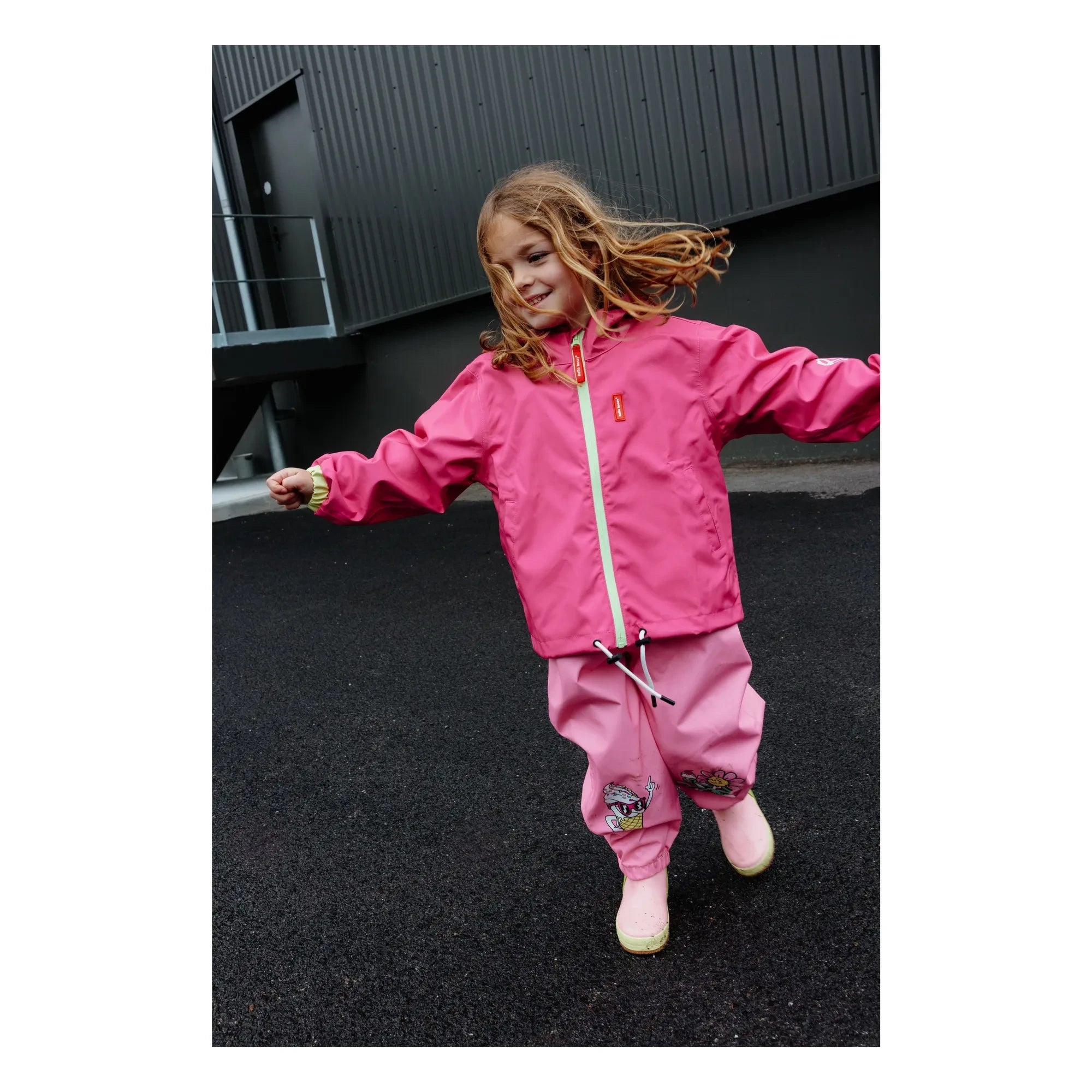 Hello Hossy - Wasserdichte Jacke | Pink
