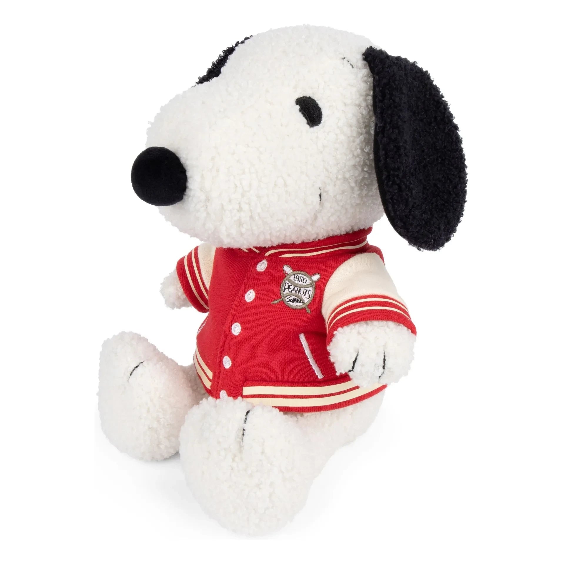 Bon Ton Toys - SNOOPY - Snoopy Plüschfigur im College-Bomberjacke
