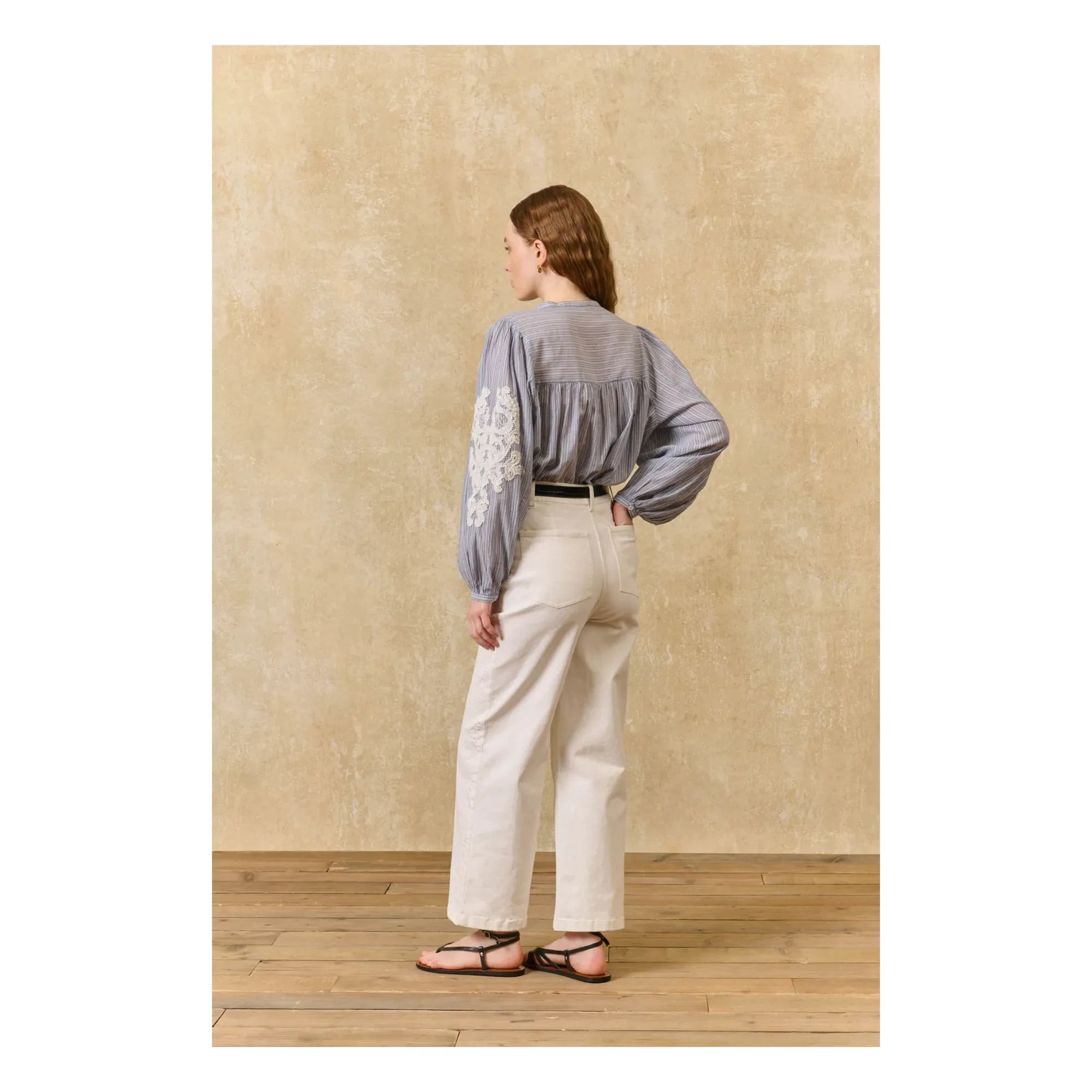 Louise Misha – Solange Baumwollhose | Weiß