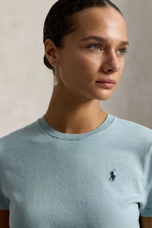 Polo Ralph Lauren Kadın Kısa Kollu Pamuklu Kazak