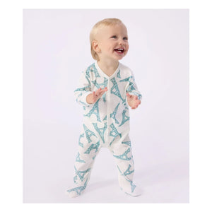 Petit Bateau - Dors Bien Eiffelturm Pyjama | Weiß