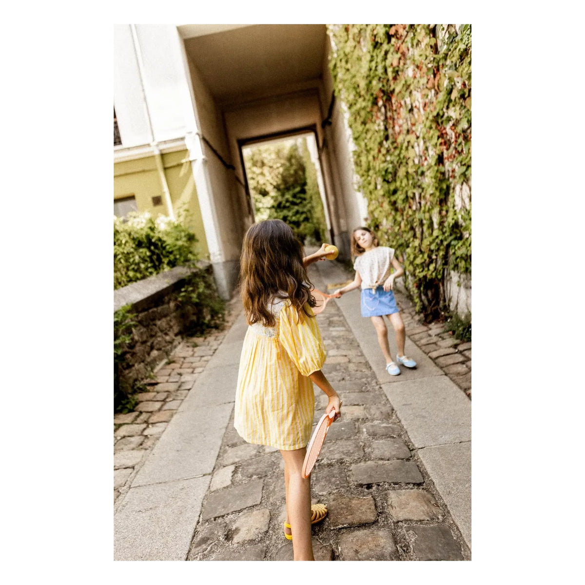 Louis Louise - Pauly Gestreiftes Kleid | Gelb